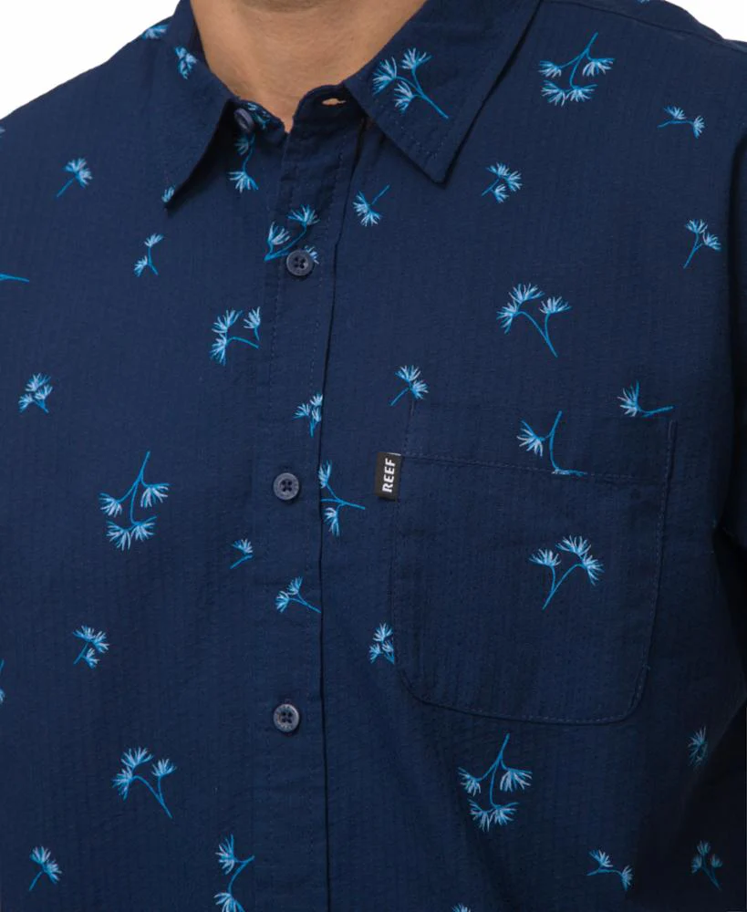 Reef Apparel Men CORBIN SS WOVEN INSIGNIA BLUE - Image 5