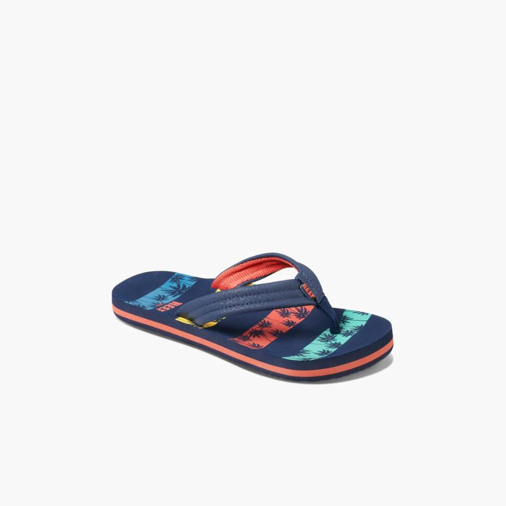 Reef Kids KIDS AHI NVY PALMS STRIPE