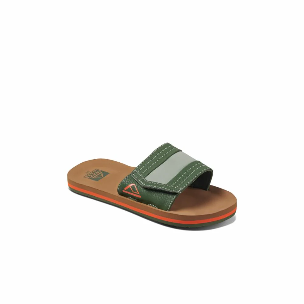 Reef Kids KIDS AHI SLIDE TAN/OLIVE