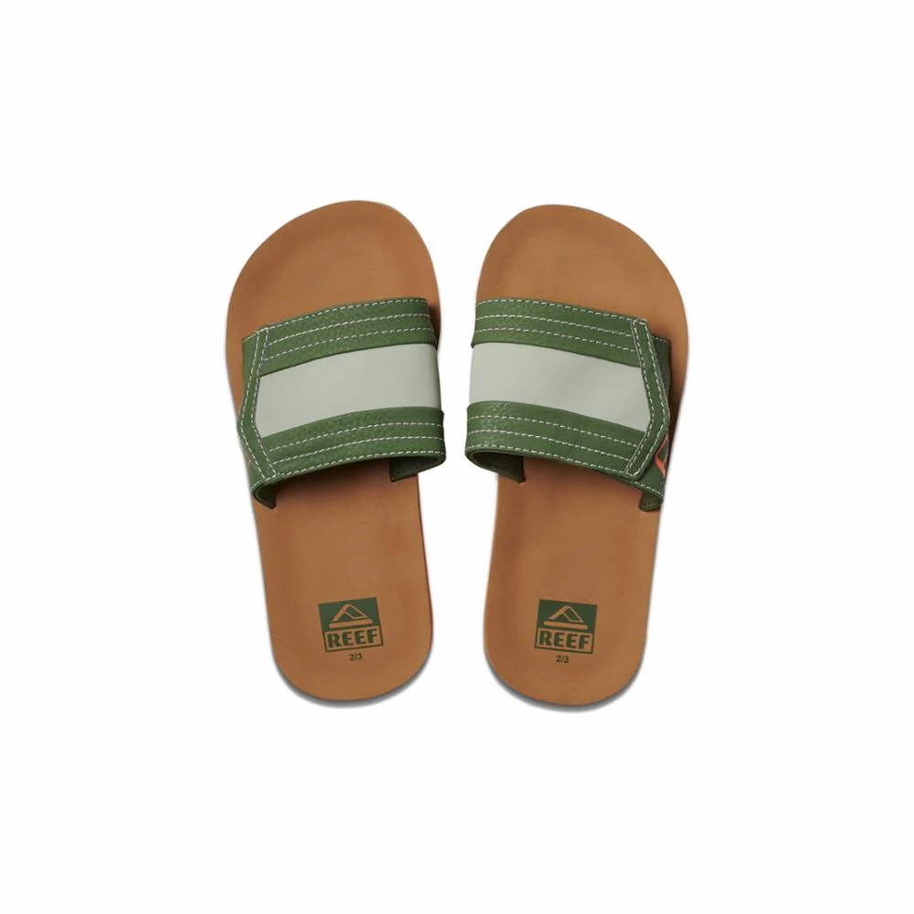 Reef Kids KIDS AHI SLIDE TAN/OLIVE - Image 3