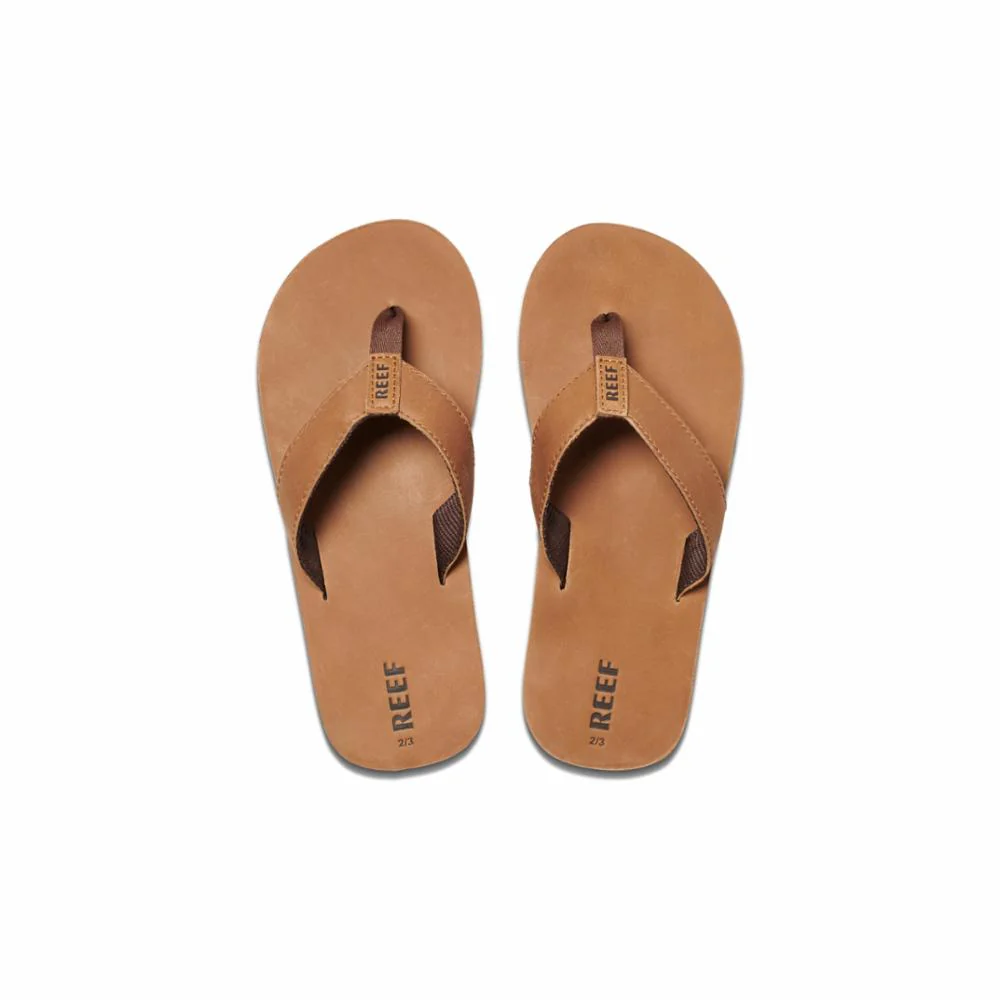 Reef Kids KIDS LEATHER SMOOTHY BRONZE BROWN - Image 3