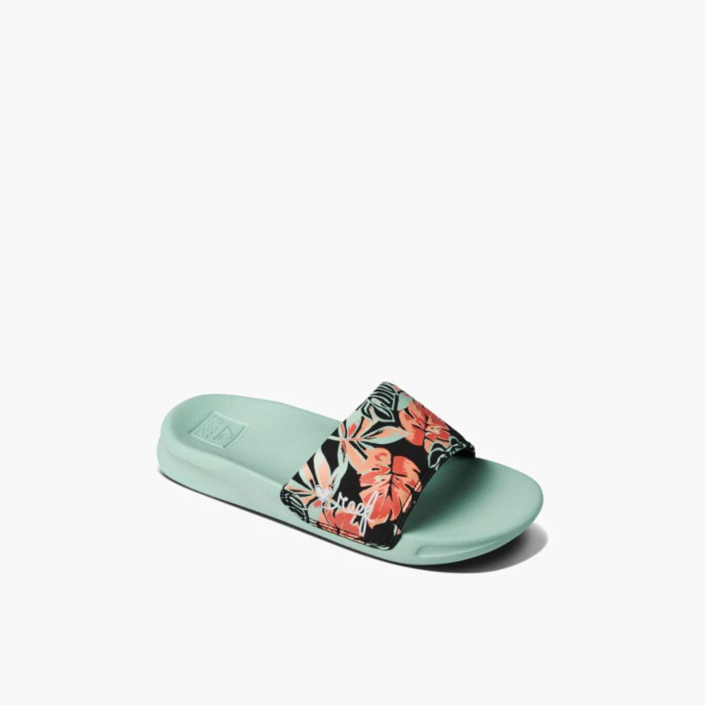 Reef Kids KIDS ONE SLIDE MINT MONSTERA