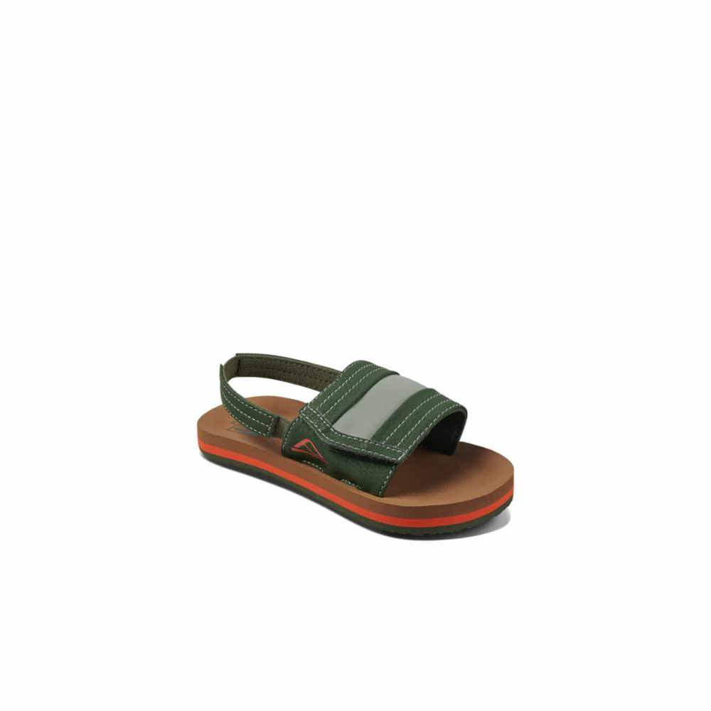 Reef Kids LITTLE AHI SLIDE TAN/OLIVE
