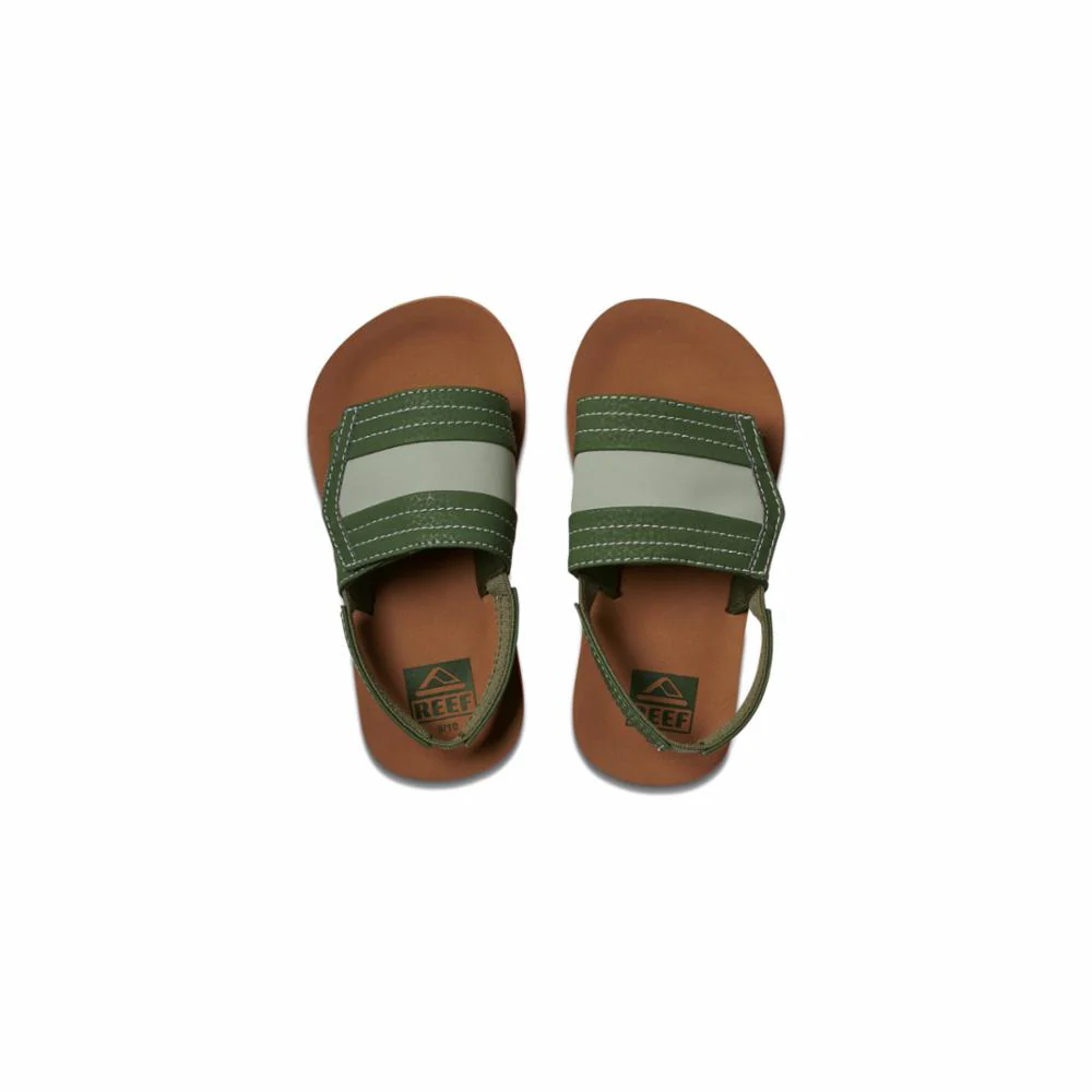 Reef Kids LITTLE AHI SLIDE TAN/OLIVE - Image 3