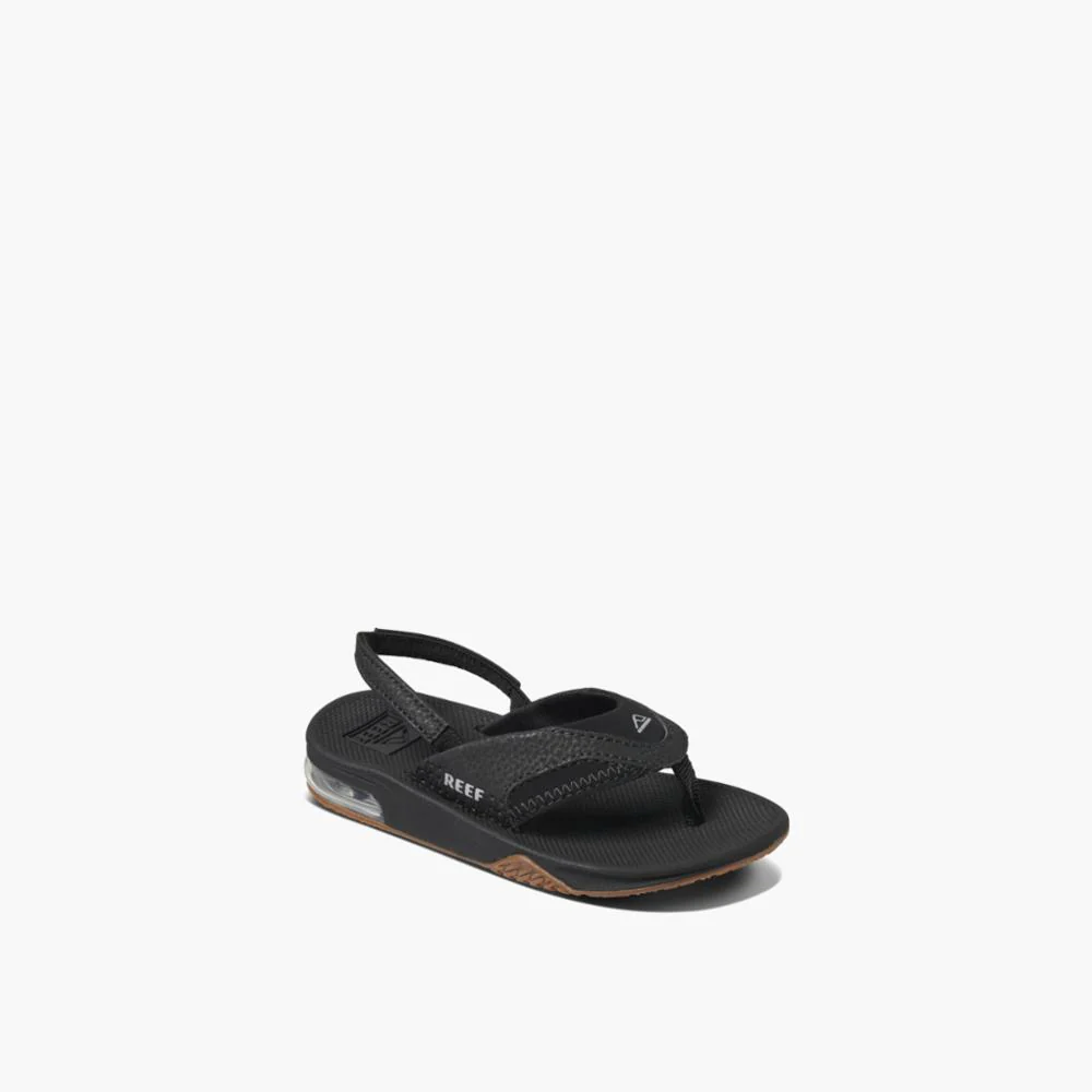 Reef Kids LITTLE FANNING BLACK/SILVER