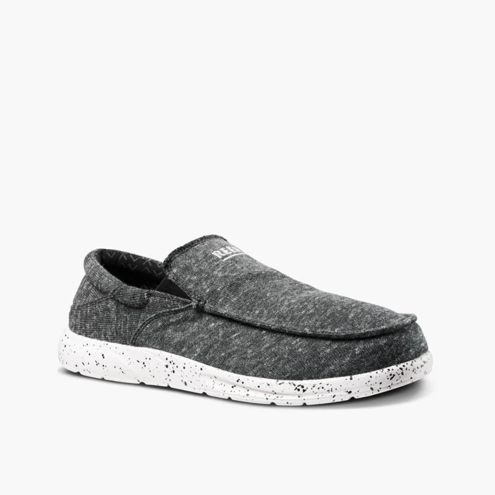 Reef Men CUSHION COAST SLIP ON BLACK/WHITE