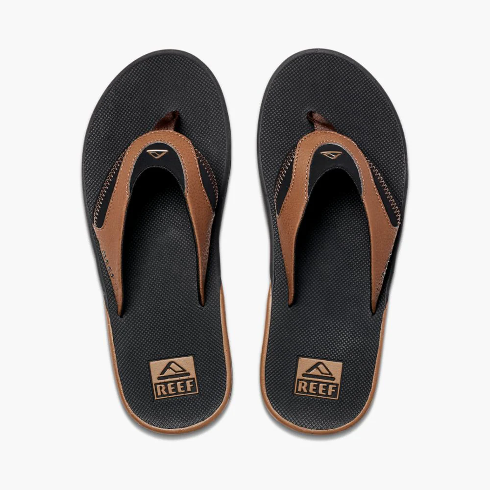 Reef Men FANNING BLACK AND TAN - Image 3