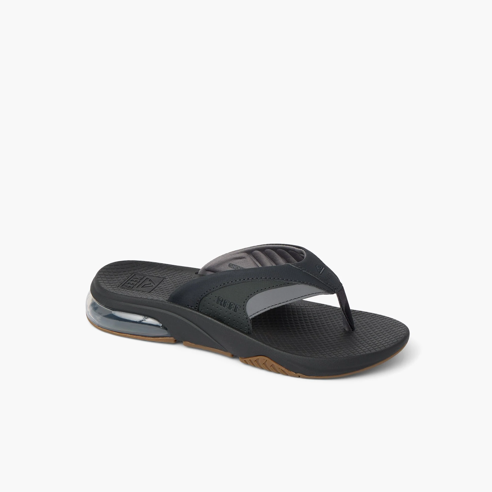 REEF MEN FANNING + BLACK/GUM