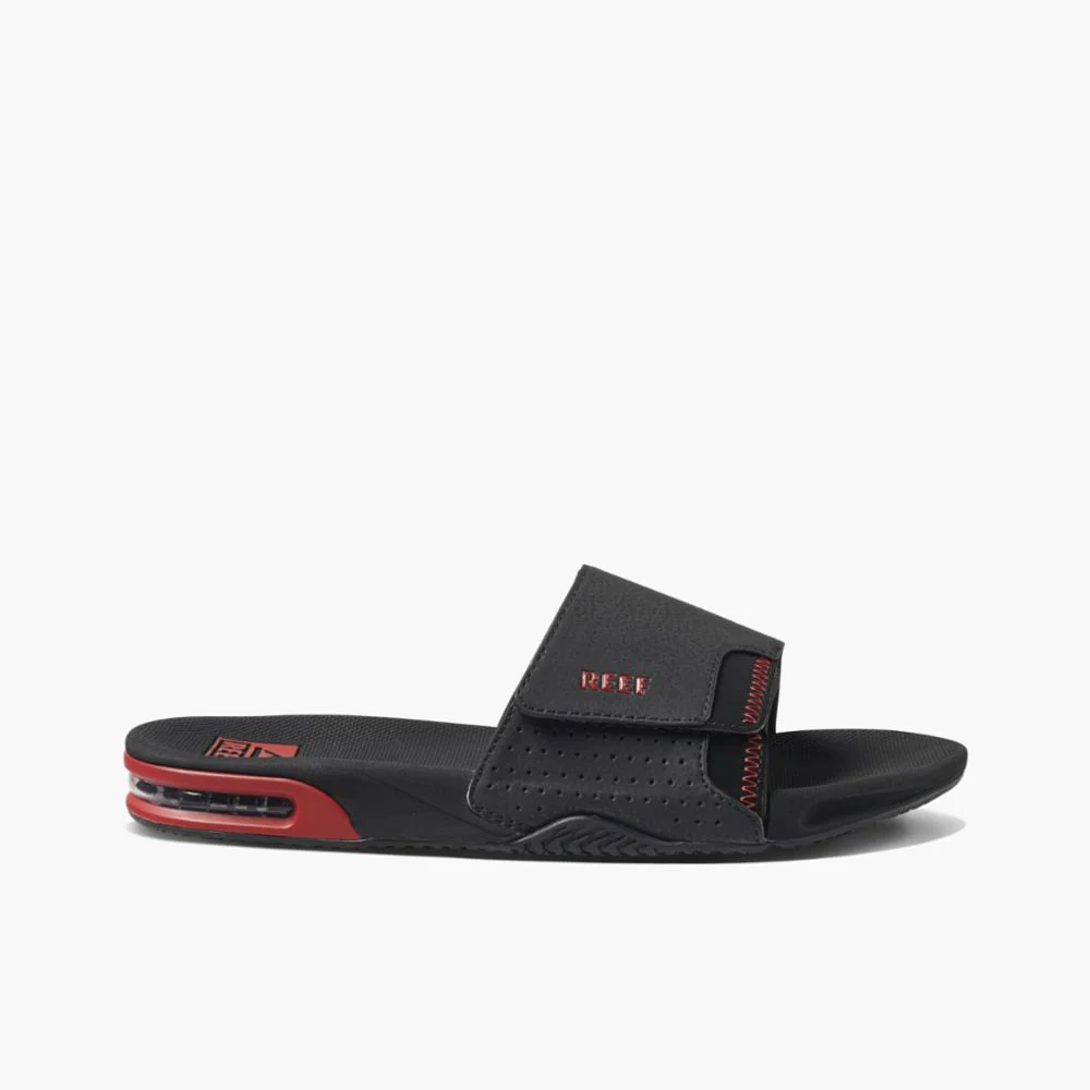 Reef Men FANNING SLIDE BLACK/RED - Image 2