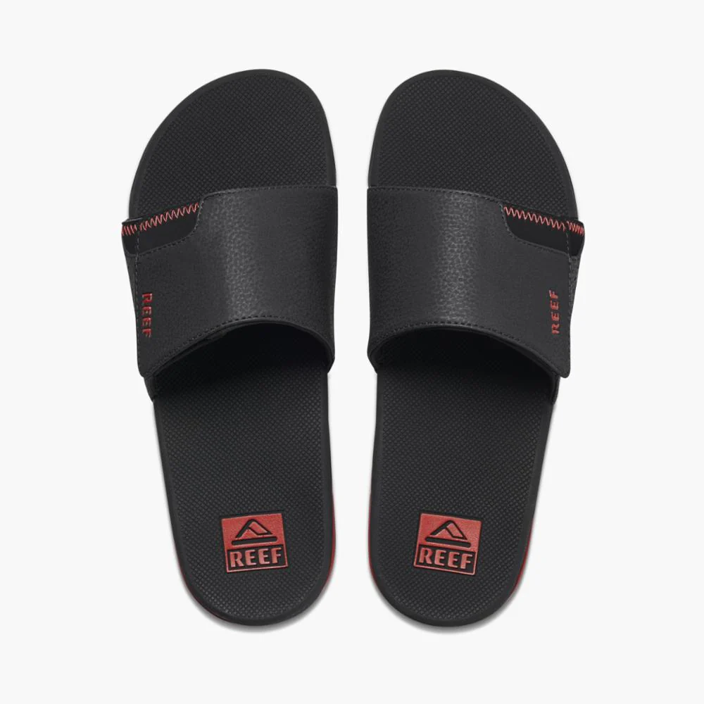 Reef Men FANNING SLIDE BLACK/RED - Image 3