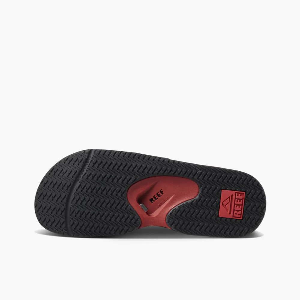 Reef Men FANNING SLIDE BLACK/RED - Image 4