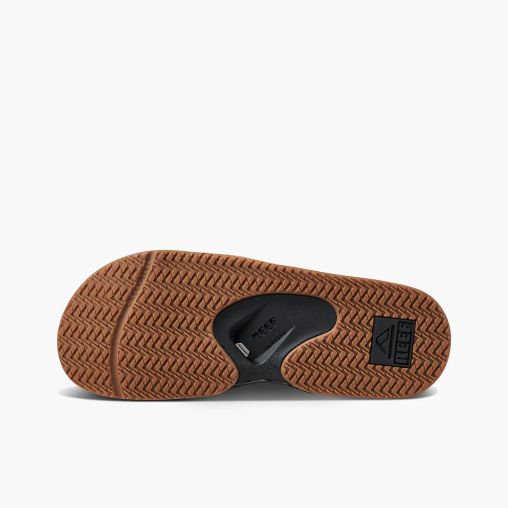 Reef Men FANNING SLIDE BLACK/SILVER - Image 4