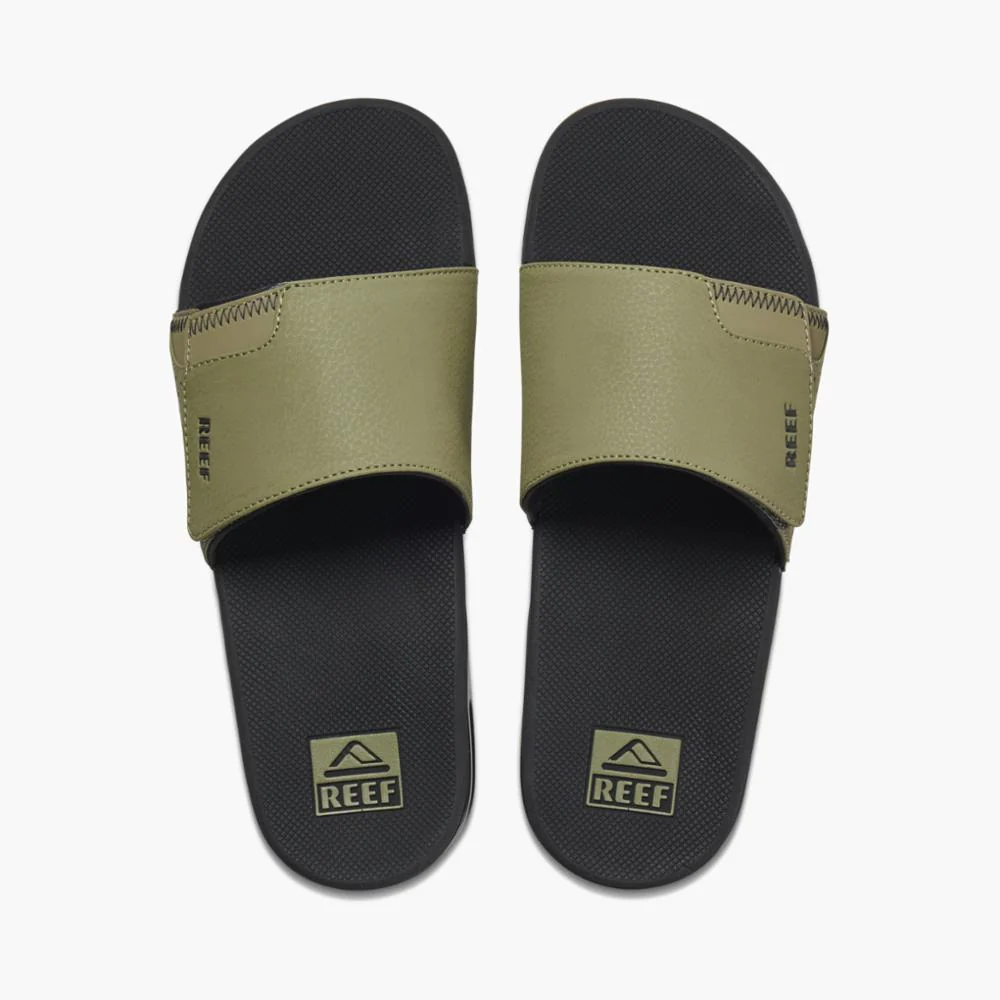 Reef Men FANNING SLIDE OLIVE/GUM - Image 4