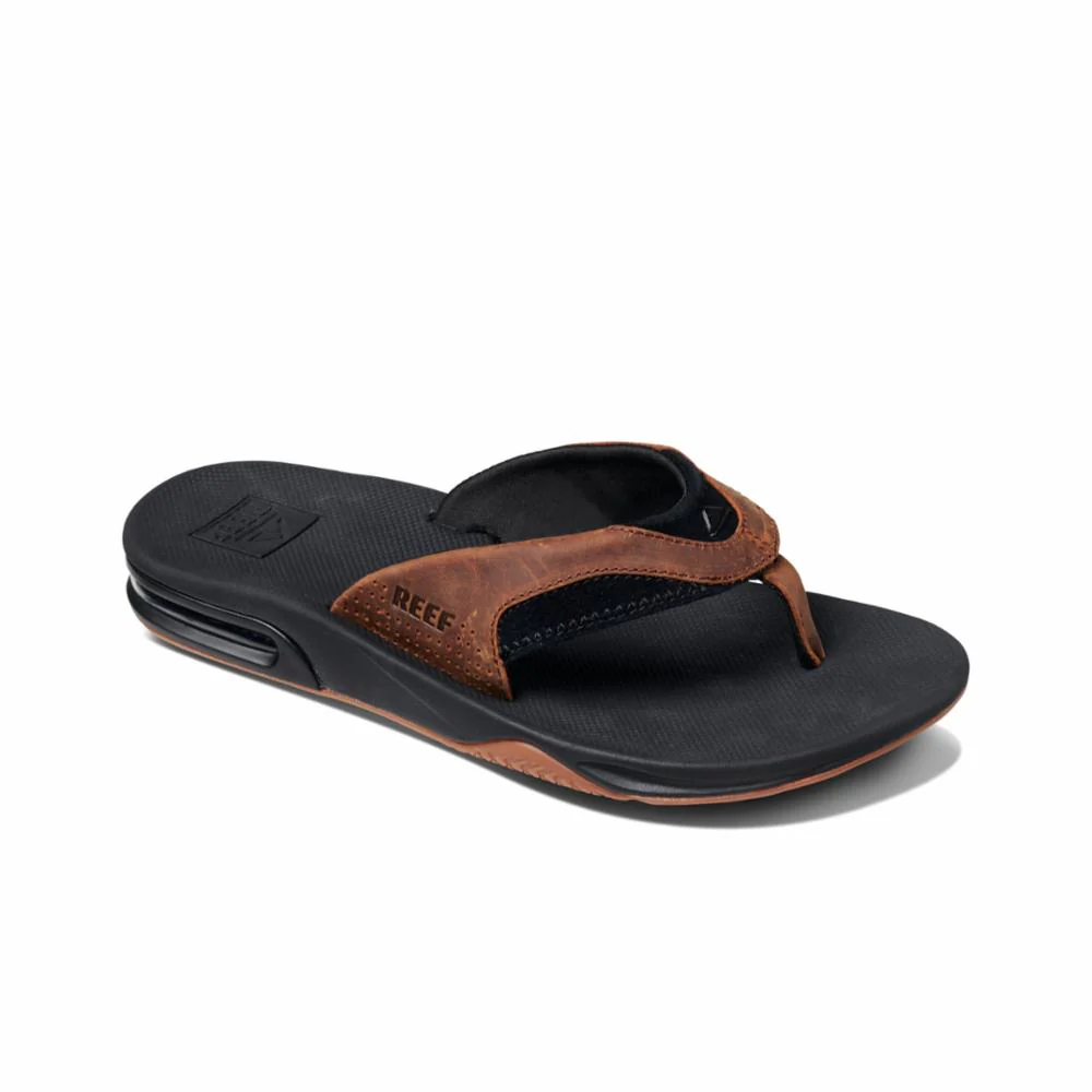 Reef Men LEATHER FANNING BLACK/BRONZE