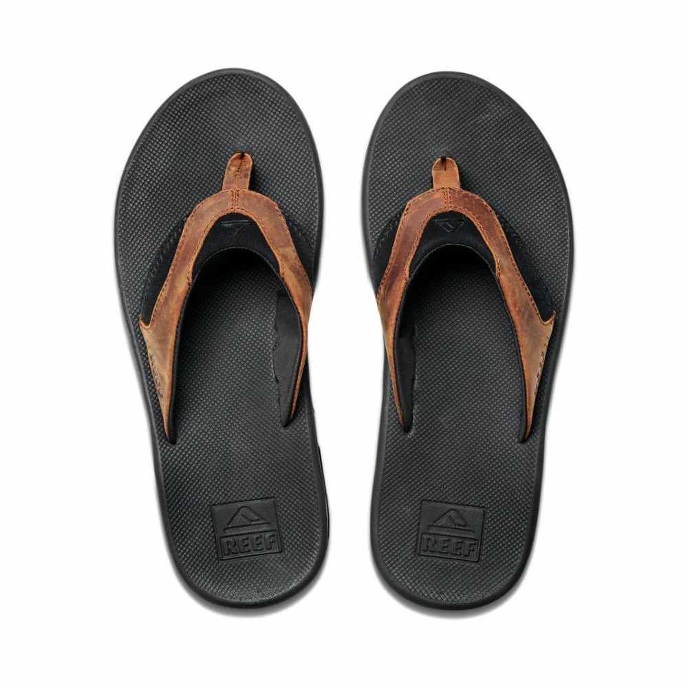Reef Men LEATHER FANNING BLACK/BRONZE - Image 3