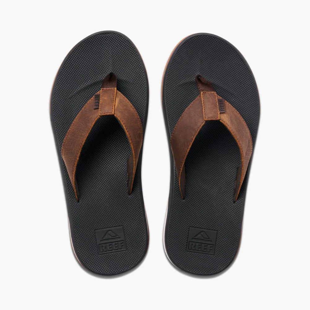 Reef Men LEATHER FANNING LOW DARK BROWN - Image 3