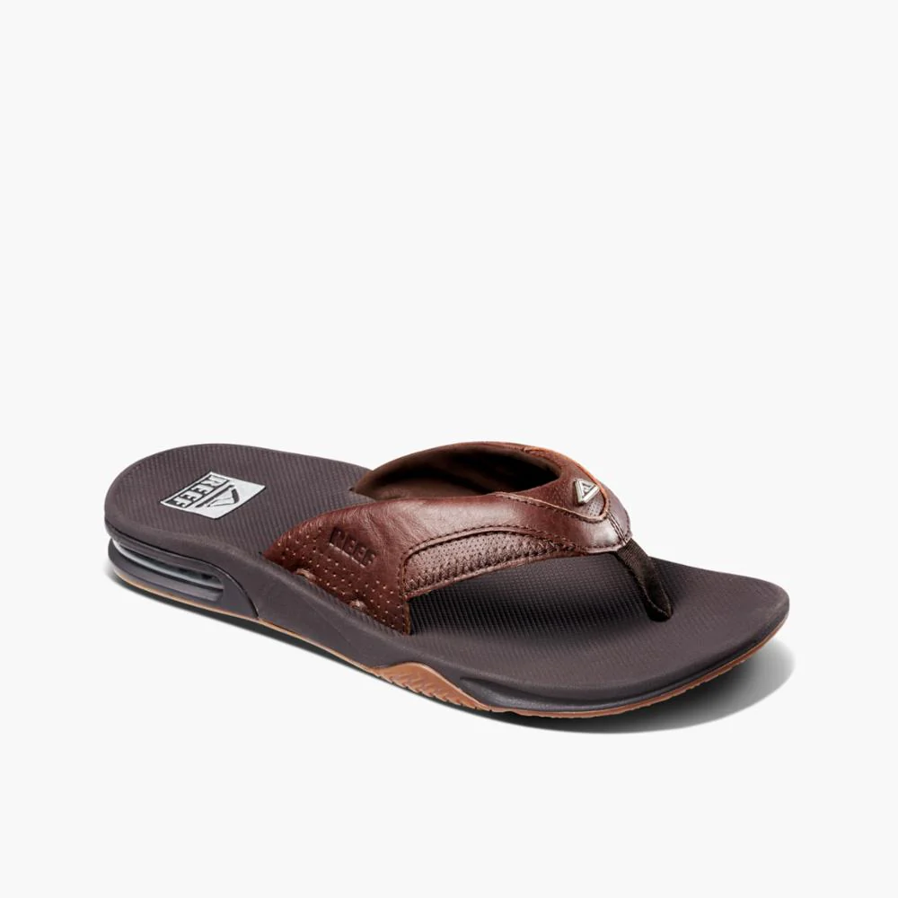 Reef Men LEATHER FANNING LUX ESPRESSO