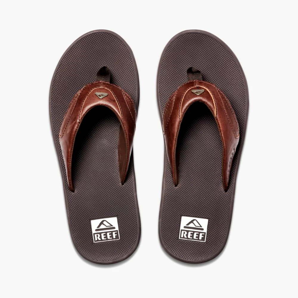 Reef Men LEATHER FANNING LUX ESPRESSO - Image 3