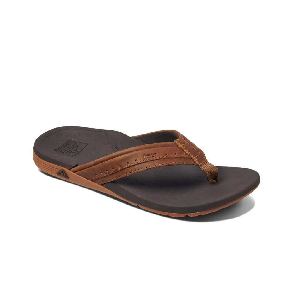Reef Men LEATHER ORTHO-SPRING BROWN