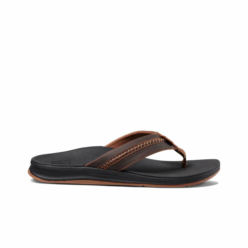 Reef Men LTHR ORTHO COAST BLACK/BROWN - Image 2