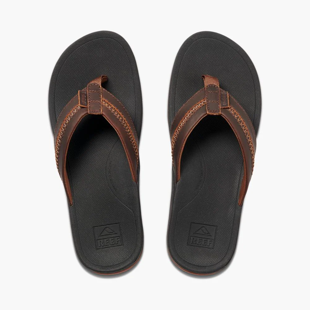 Reef Men LTHR ORTHO COAST BLACK/BROWN - Image 3