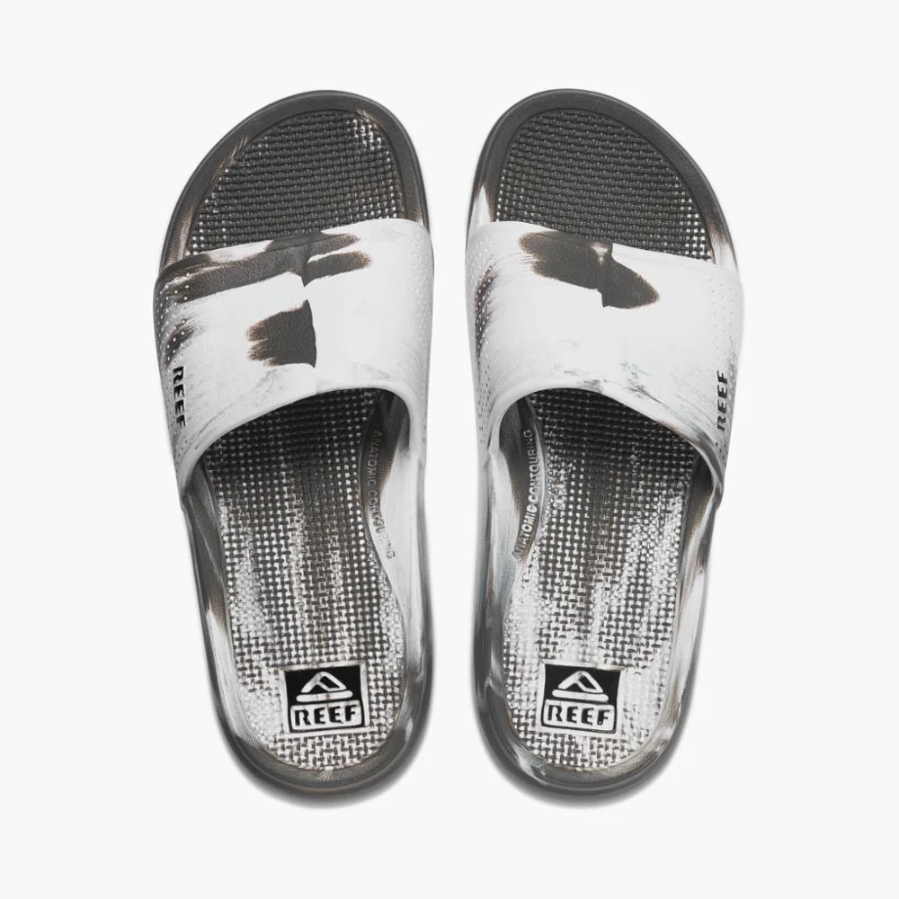 Reef Men OASIS SLIDE WHITE/GREY MARBLE - Image 3