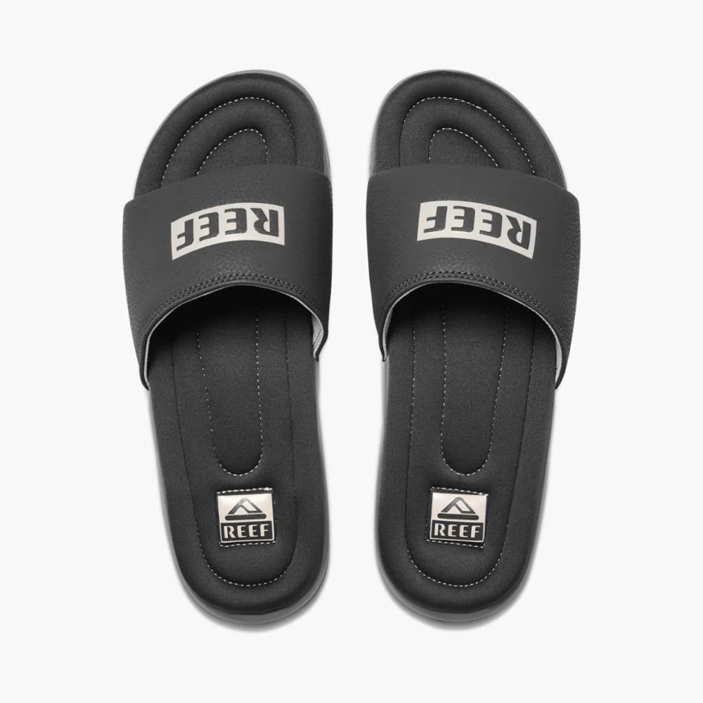 Reef Men ONE PUFF SLIDE GREY/WHITE - Image 3