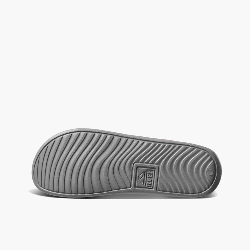Reef Men ONE PUFF SLIDE GREY/WHITE - Image 4