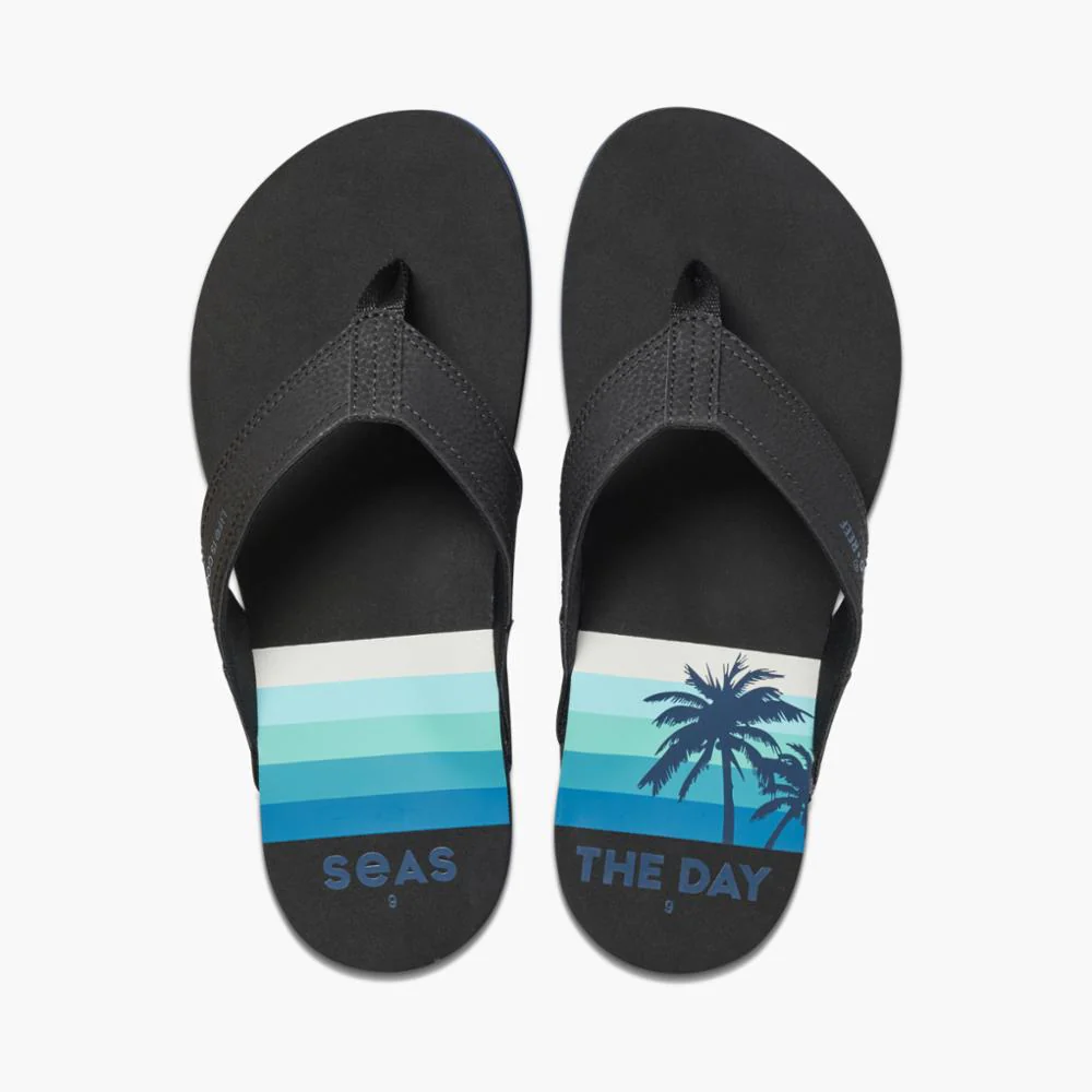 Reef Men REEF NEWPORT + LIFE IS GOODOD SEAS THE DAY BLACK - Image 3