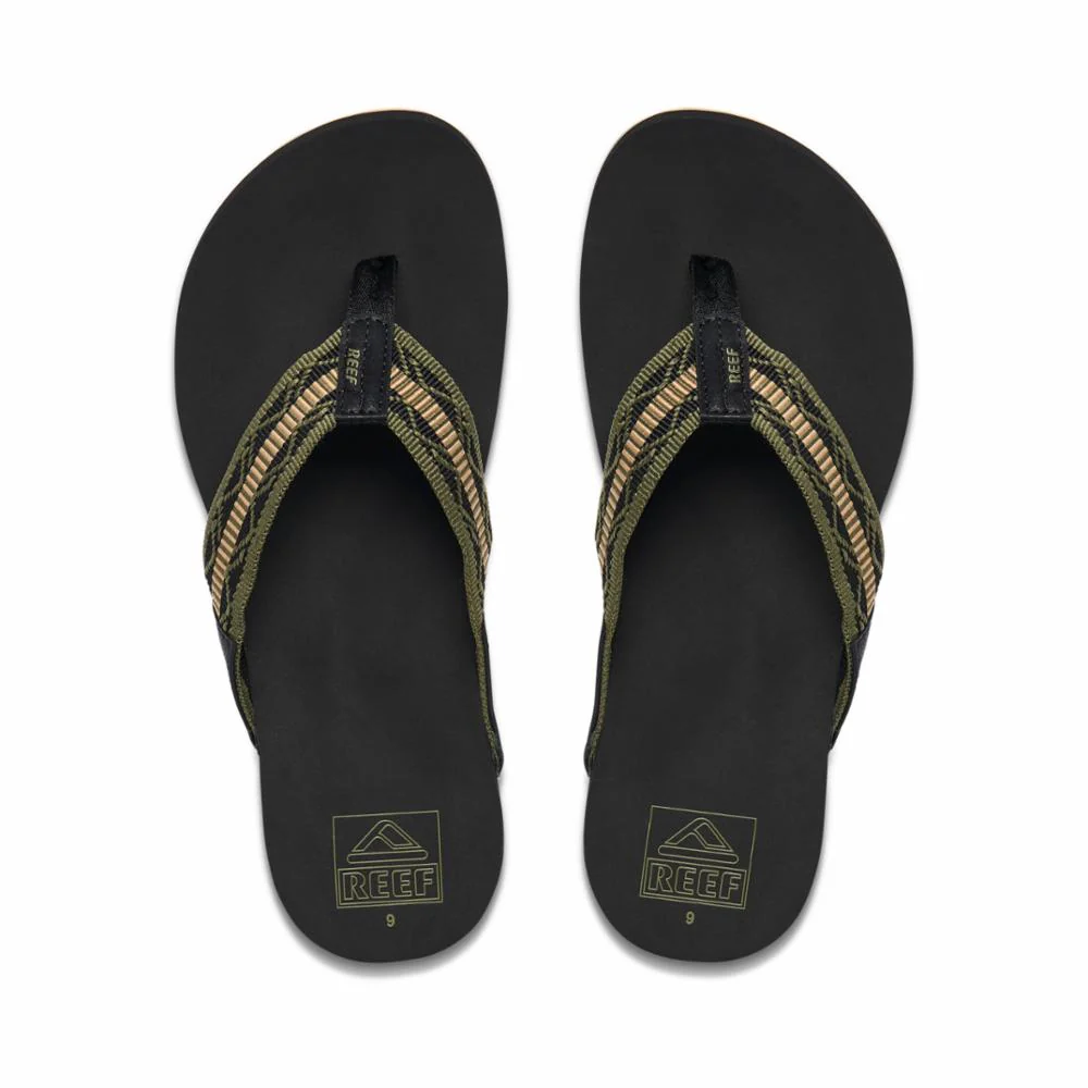 Reef Men REEF NEWPORT WOVEN OLIVE/YELLOW - Image 3