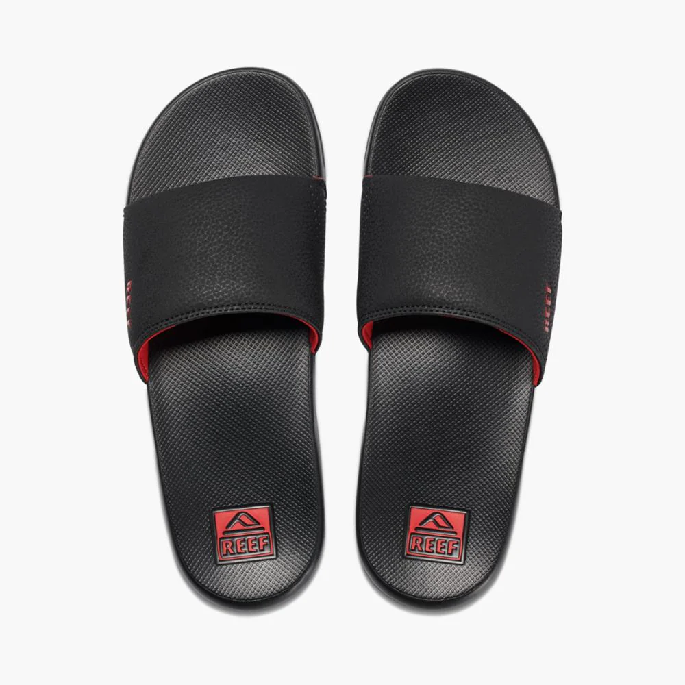 Reef Men REEF ONE SLIDE BLACK/RED - Image 3