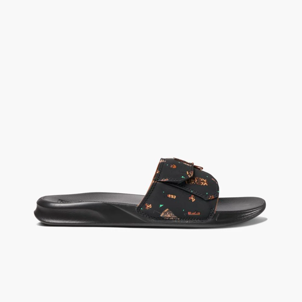 Reef Men REEF STASH SLIDE BLACK TIKI - Image 2