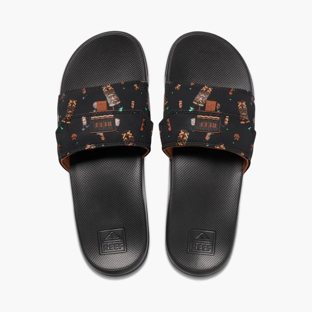Reef Men REEF STASH SLIDE BLACK TIKI - Image 3