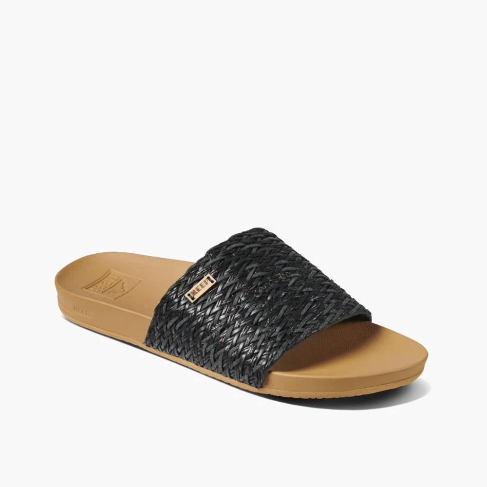 Reef Women CUSHION SCOUT BRAIDS BLACK/TAN