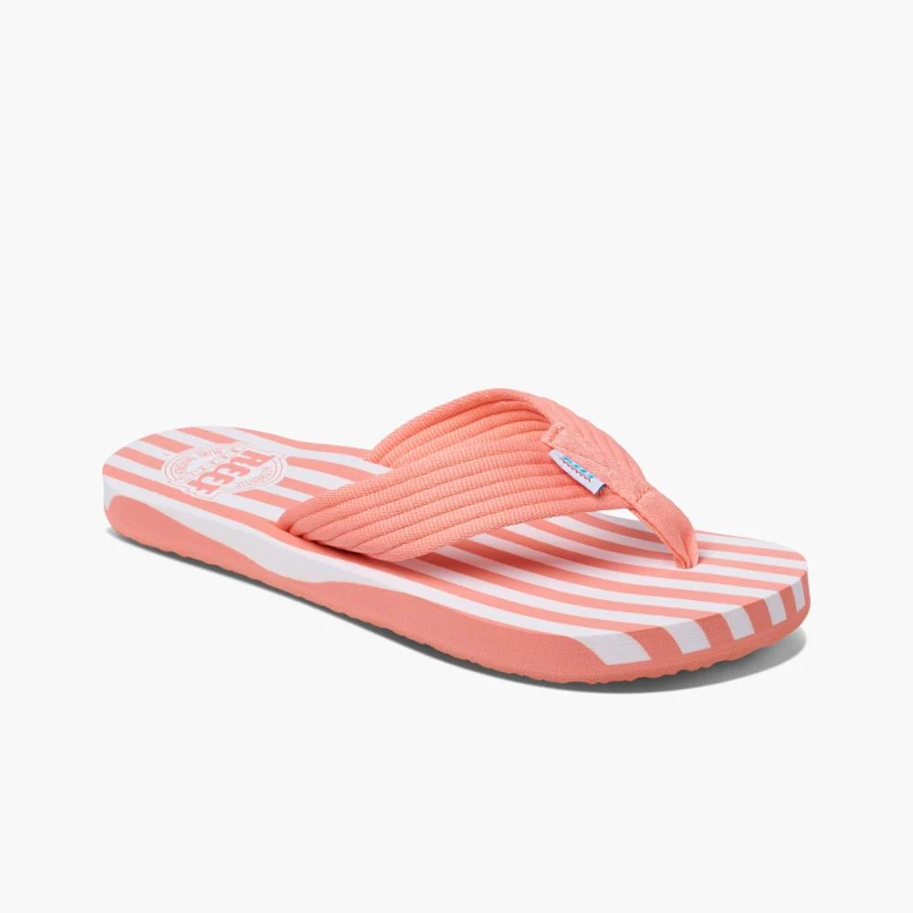 Reef Women ORIGINAL STRIPE CORAL/WHITE