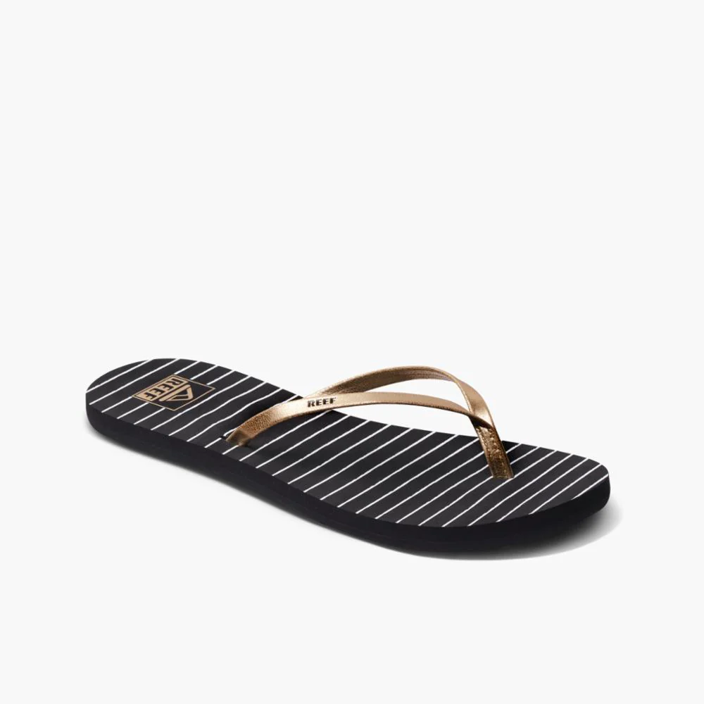 Reef Women REEF BLISS-FULL BLACK/WHITE STRIPE