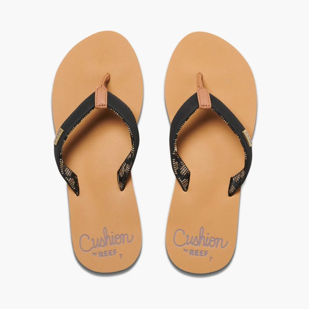 Reef Women REEF CUSHION SANDS BLACK/TAN - Image 3