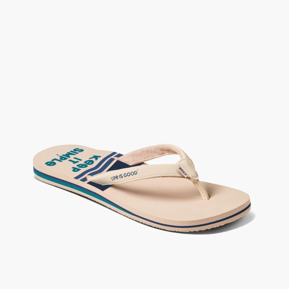 Reef Women REEF CUSHION SANDS + LIFE IS GOOD KEEP IT SIMPLE NATURAL