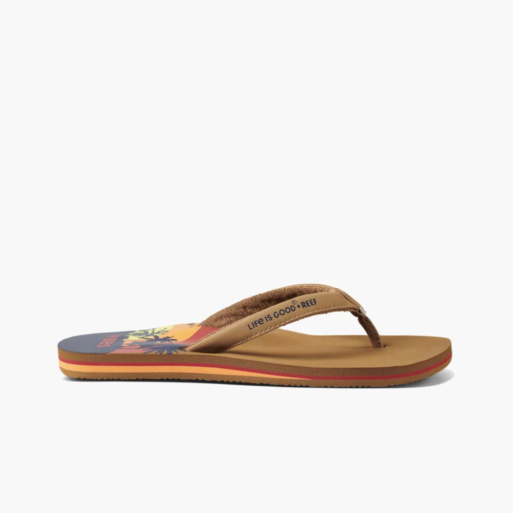 Reef Women REEF CUSHION SANDS + LIFE IS GOOD IS GOOD SUNSET TOBACCO - Image 2