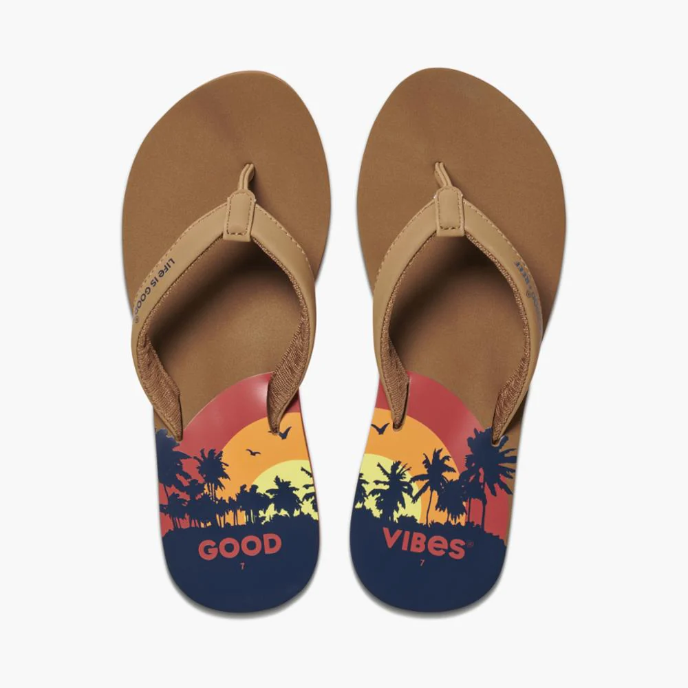 Reef Women REEF CUSHION SANDS + LIFE IS GOOD IS GOOD SUNSET TOBACCO - Image 3