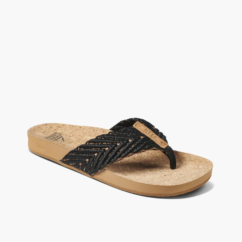 Reef Women REEF CUSHION STRAND BLACK/NATURAL