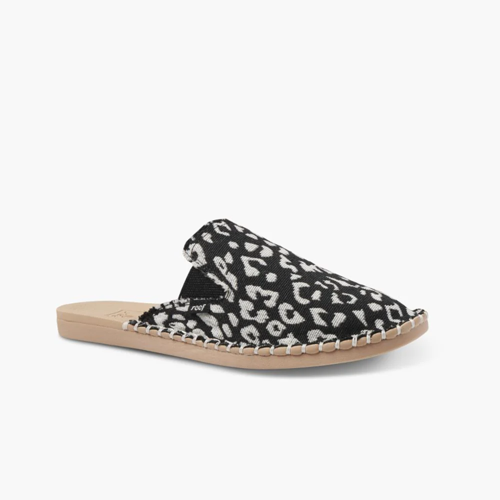 Reef Women REEF ESCAPE MULE TX BLACK/LEOPARD