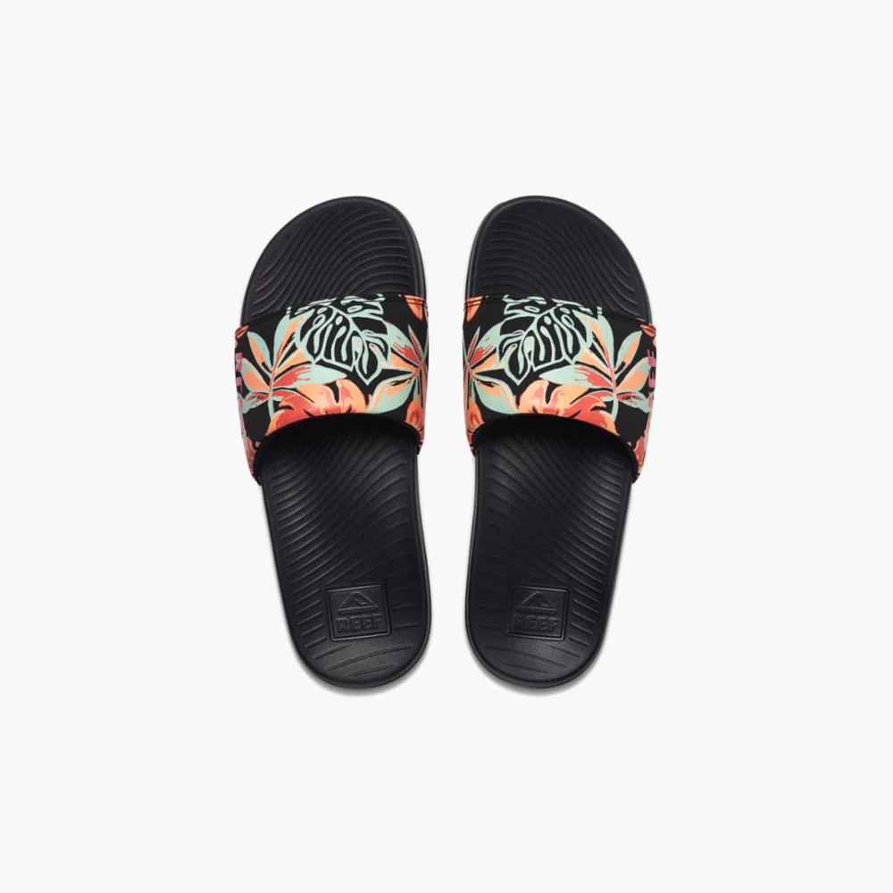 Reef Women REEF ONE SLIDE BLACK MONSTERA - Image 3
