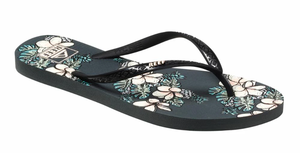 Reef Women REEF SEASIDE PRINTS BLACK PLUMERIA
